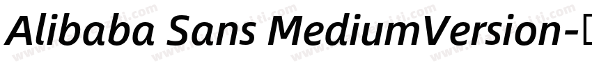 Alibaba Sans MediumVersion字体转换